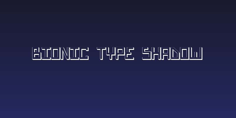 Bionic Type Shadow Social Header