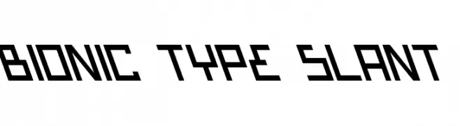 Bionic Type Slant 