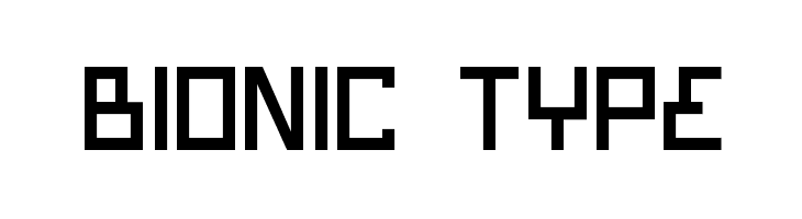 Bionic Type  フリーフォントのダウンロード