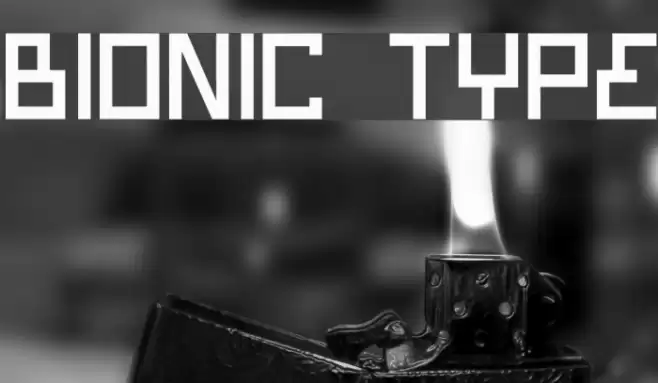 Bionic Type Font examples