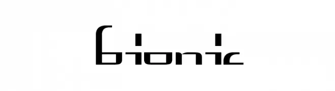 Bionic  Frei Schriftart Herunterladen
