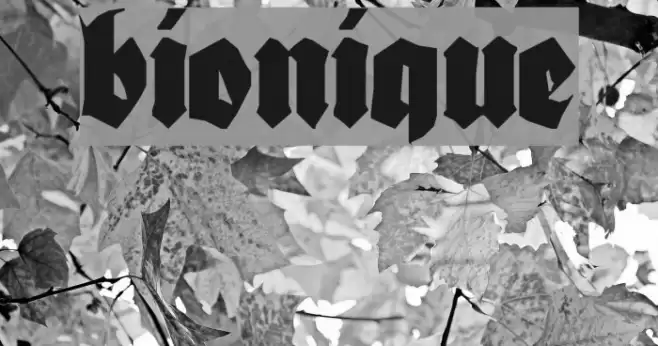 Bionique Font examples