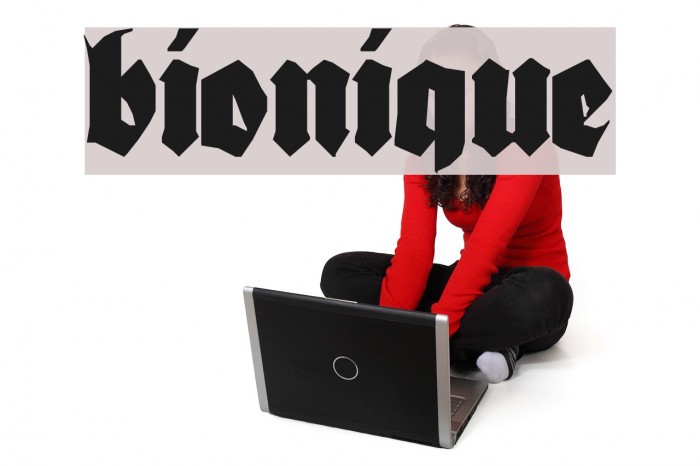 Bionique Font examples