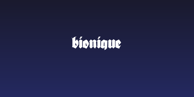 Bionique Social Header