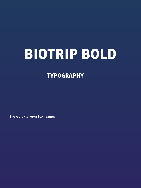 Biotrip Bold Poster