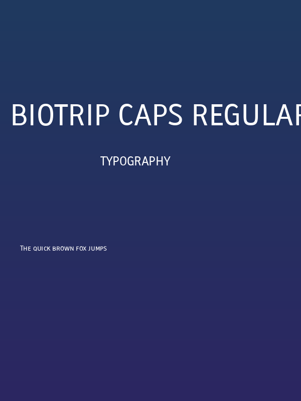 Biotrip Caps Regular Poster