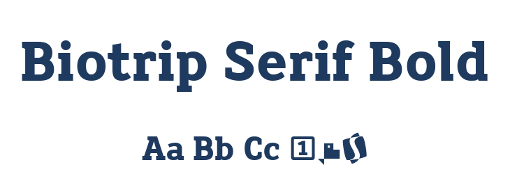 Biotrip Serif Bold Font Preview