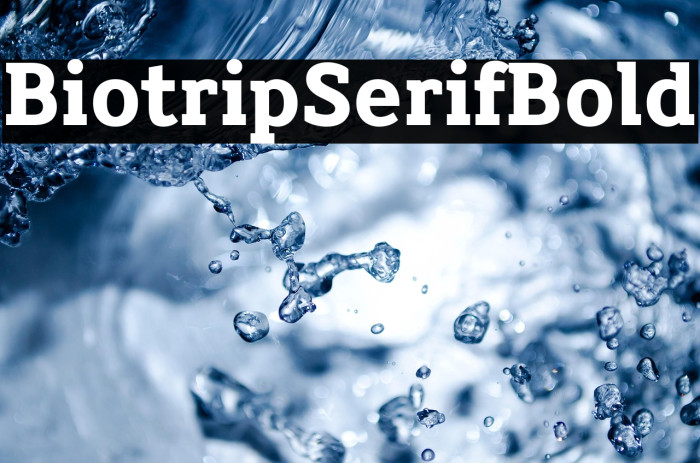 Biotrip Serif Bold Example 3