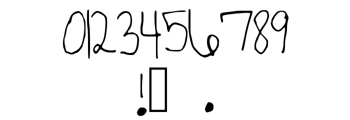 BipolarCursiveRegular Font OTHER CHARS