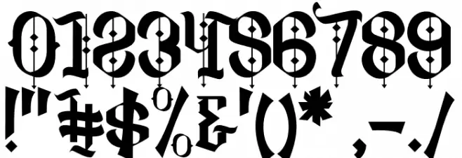 Biqabygoku Regular Font OTHER CHARS