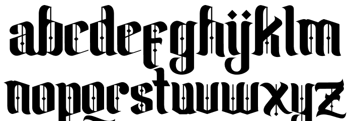 Biqabygoku Regular Font LOWERCASE