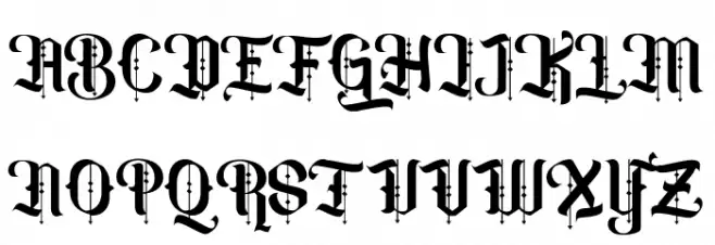 Biqabygoku Regular フォント 大文字