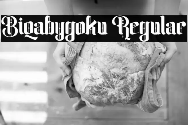 Biqabygoku Regular Font examples