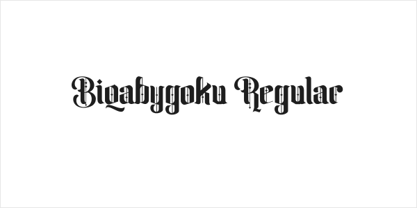 Biqabygoku Regular Logo