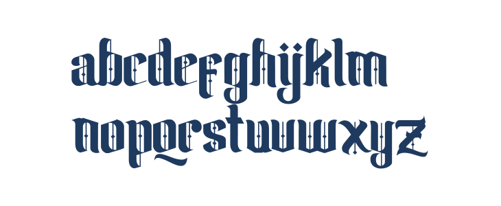 Biqabygoku Regular Lowercase