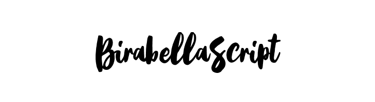 BirabellaScript  नि: शुल्क फ़ॉन्ट्स डाउनलोड