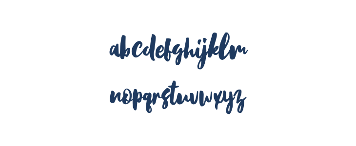 BirabellaScript Lowercase
