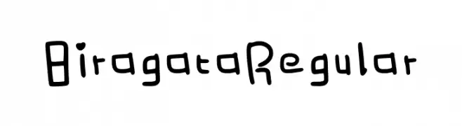 Biragata Regular  フリーフォントのダウンロード