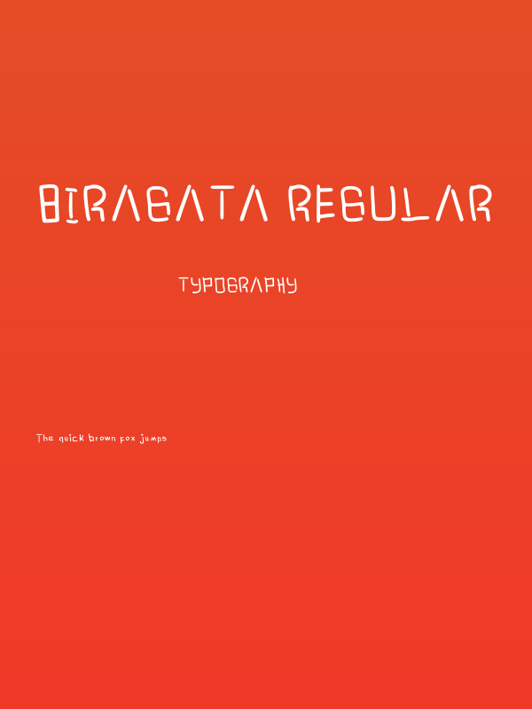 Biragata Regular Poster