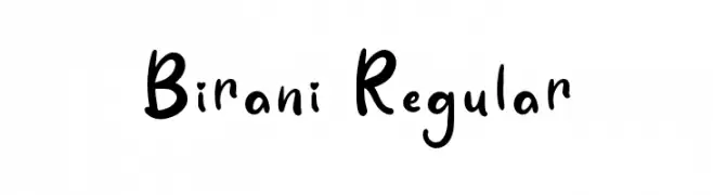 Birani Regular फ़ॉन्ट