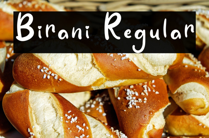 Birani Regular Caratteri examples