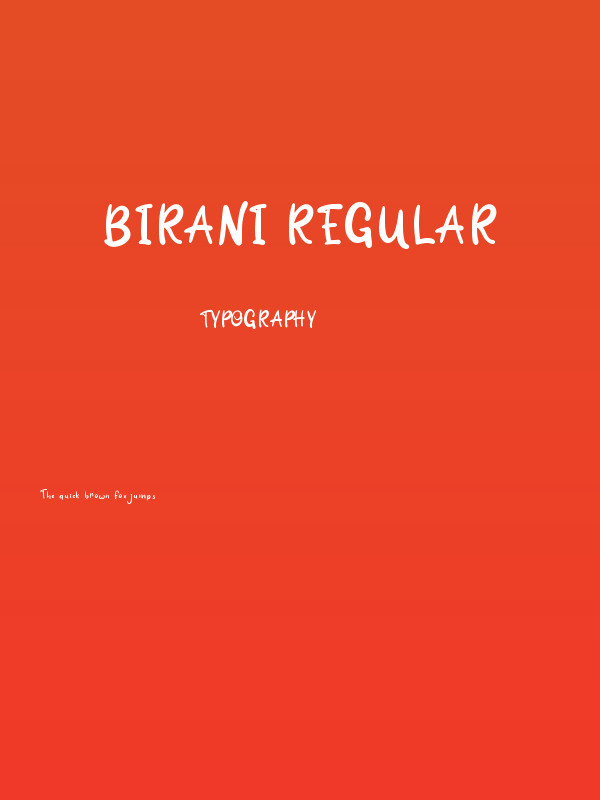 Birani Regular Poster