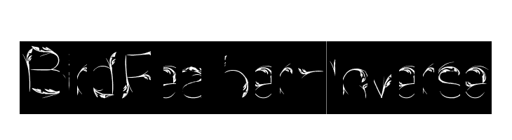 Bird Feather-Inverse  Frei Schriftart Herunterladen