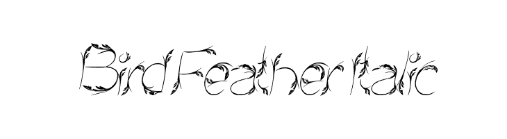 Bird Feather Italic  नि: शुल्क फ़ॉन्ट्स डाउनलोड