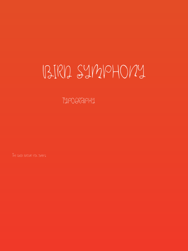 Bird Symphony Poster