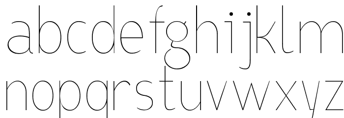 Bird cherry lite Font LOWERCASE