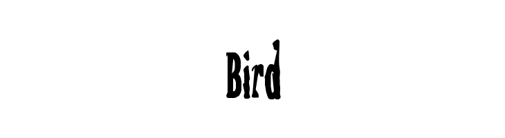 Bird Шрифта