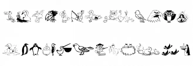 BirdArt 字体 大写
