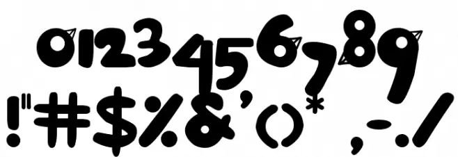 BirdFace Font OTHER CHARS