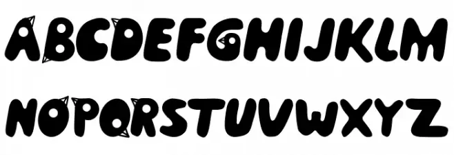 BirdFace フォント 大文字
