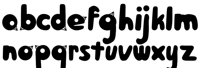 BirdFace Font LOWERCASE