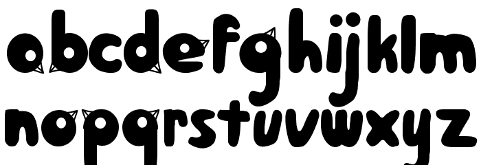 BirdFace Font LOWERCASE