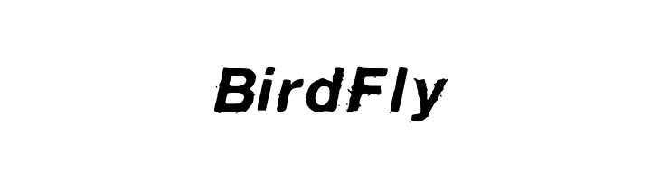 BirdFly  font caratteri gratis