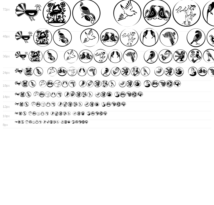 BirdSymbols Waterfall