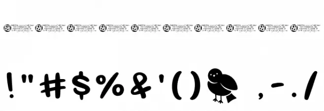 Bird_Feeder Regular Font OTHER CHARS