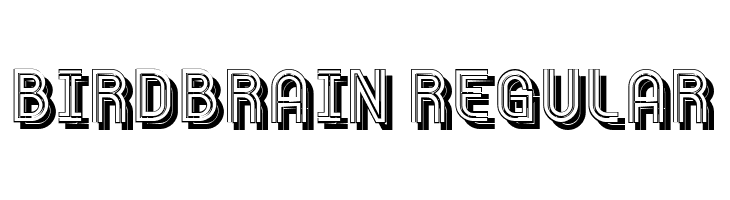 Birdbrain Regular  免费字体下载