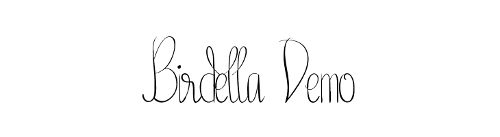 Birdella Demo  नि: शुल्क फ़ॉन्ट्स डाउनलोड