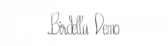 Birdella Demo  Скачать бесплатные шрифты