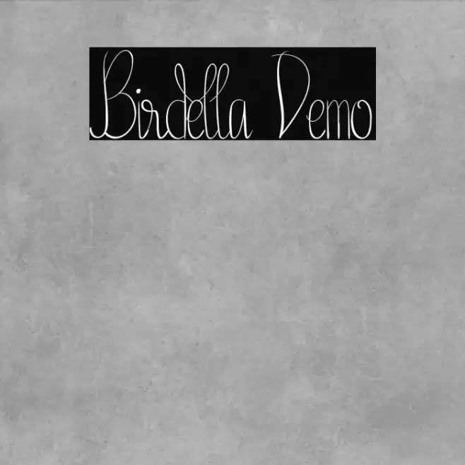 Birdella Demo Font examples