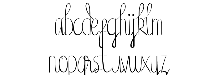 Birdella Demo Font LOWERCASE