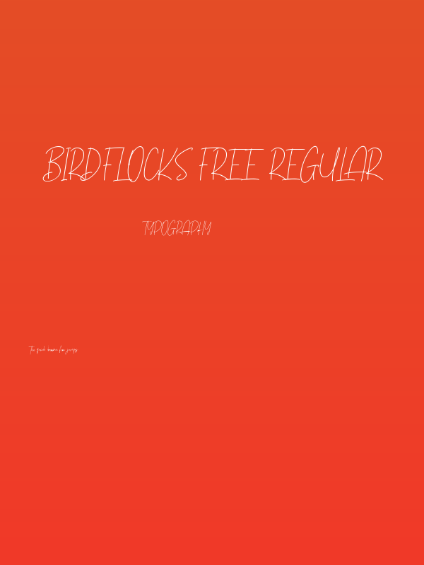 Birdflocks Free Regular Poster