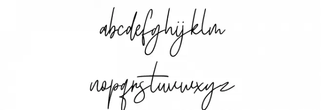 Birdflocks Free Regular Schriftart Kleinbuchstaben