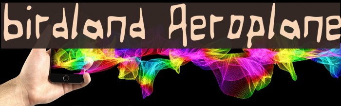 Birdland Aeroplane Font examples