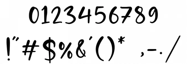 Birdlove Font OTHER CHARS