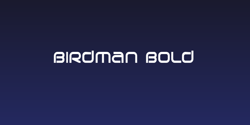 Birdman Bold Social Header