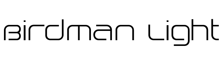 Birdman Light  Скачать бесплатные шрифты